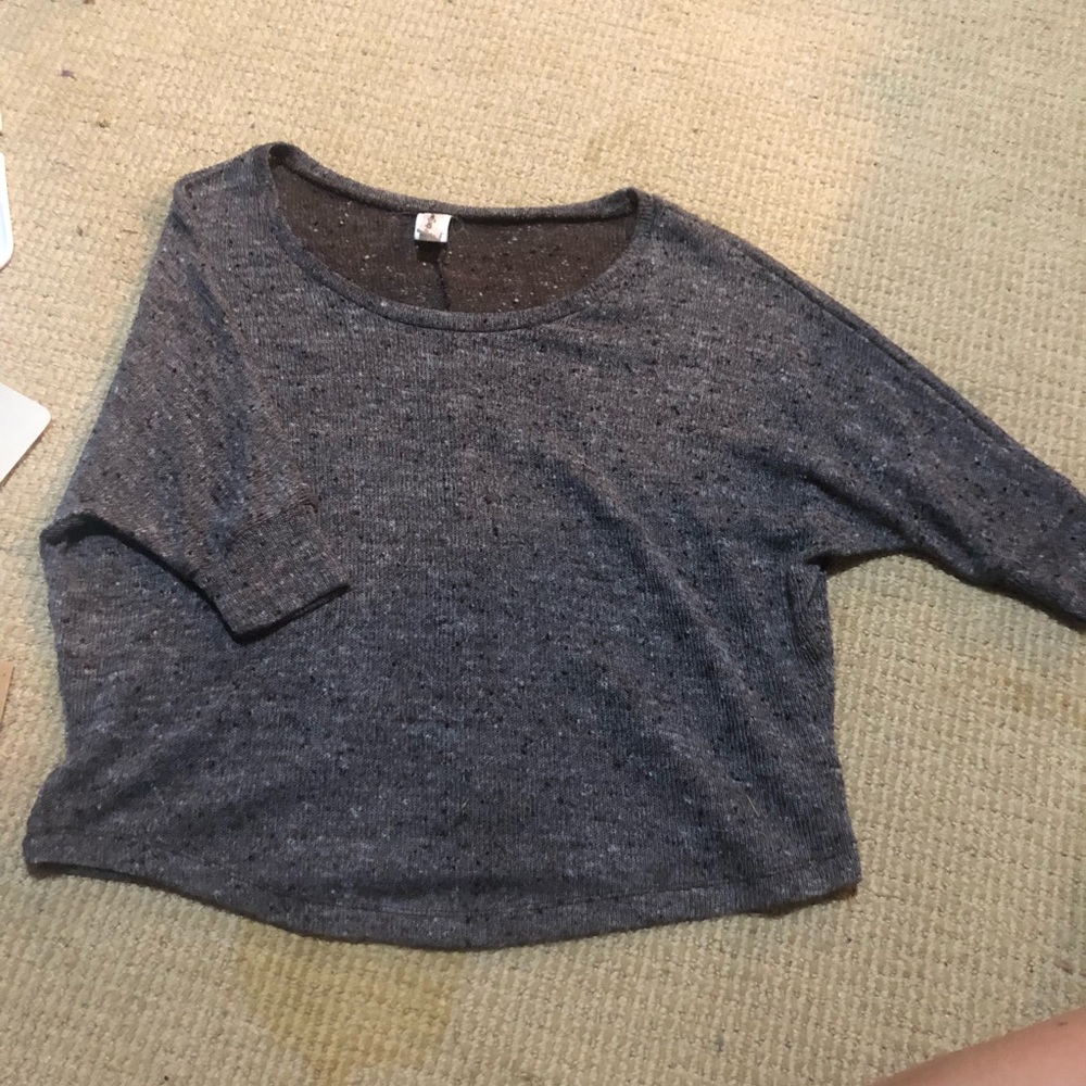 Boat Neck Short Sleeved Sweater